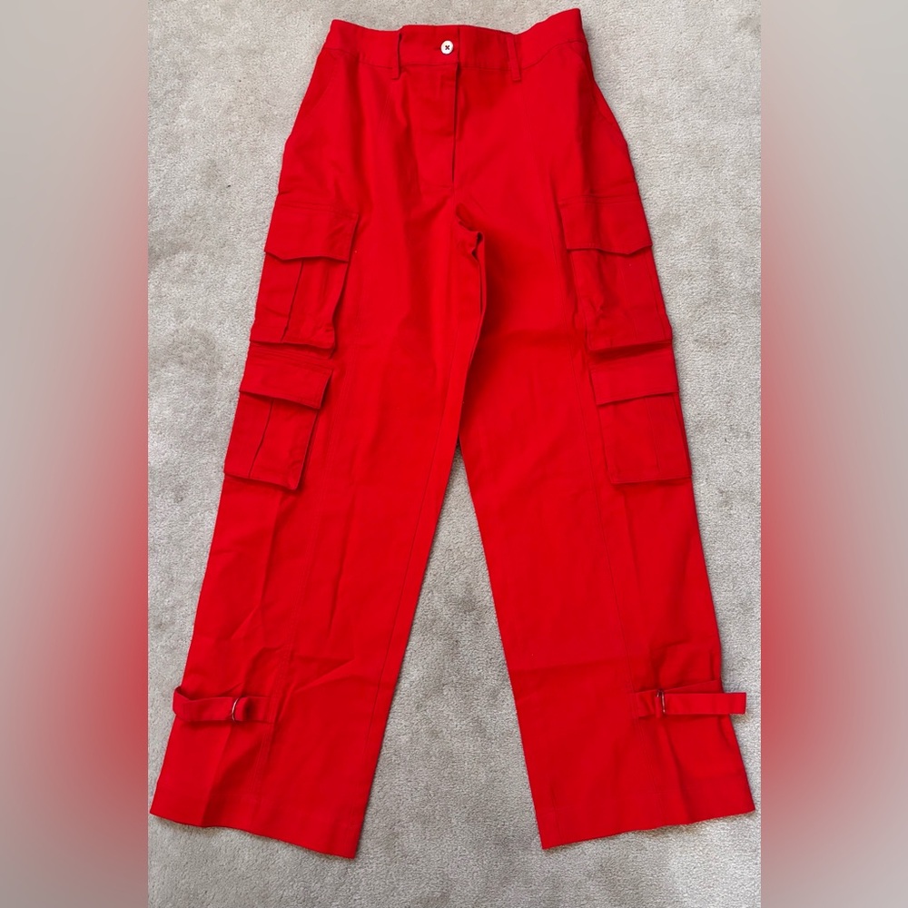 Bold Red Cargo Pants